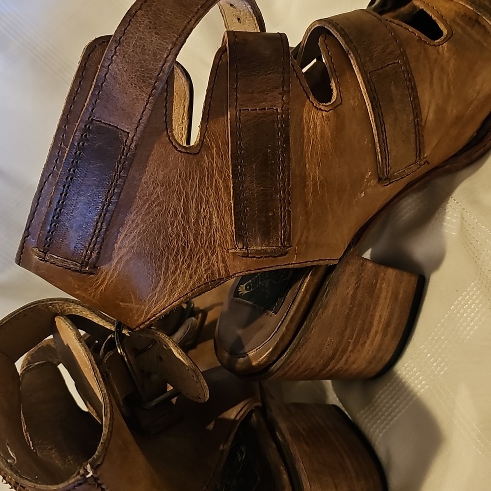 Freebird Brown FB Quail  Sandals with Adjustable Straps Womans 7 - Picture 4 of 10